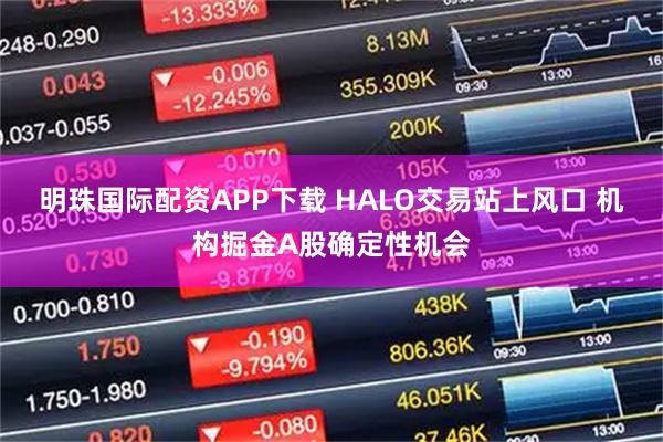 明珠国际配资APP下载 HALO交易站上风口 机构掘金A股确定性机会