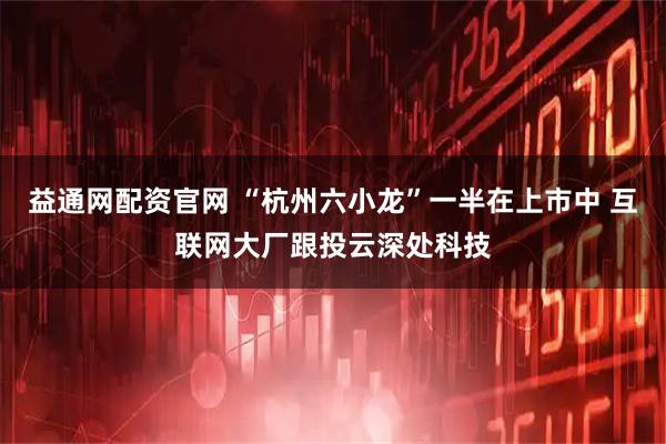 益通网配资官网 “杭州六小龙”一半在上市中 互联网大厂跟投云深处科技
